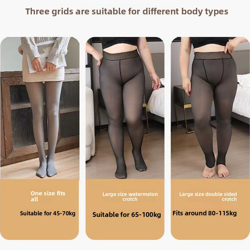 Women's warm winter - outerwear Fleece leggings