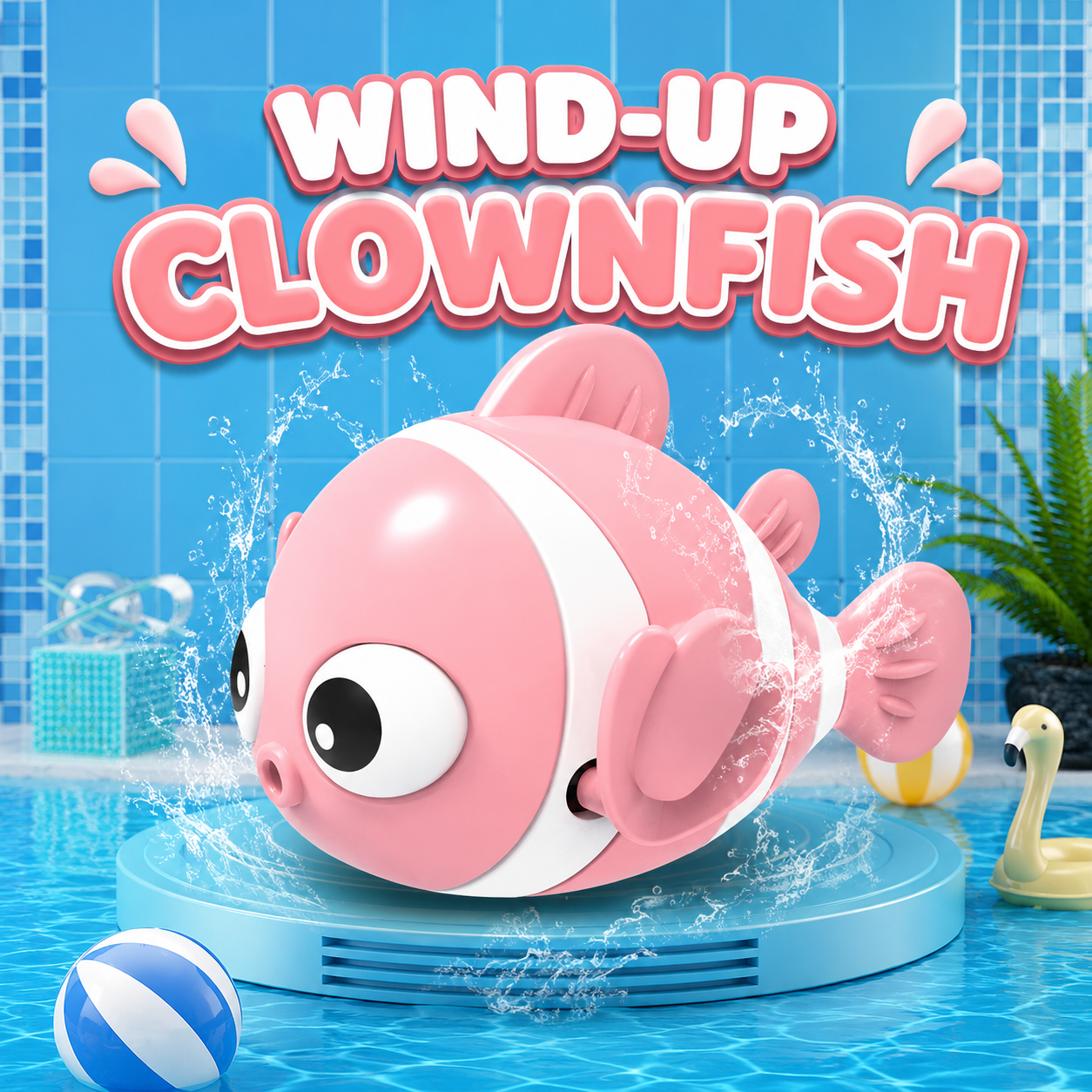 Clownfish Swimming - Baby Bath Toys