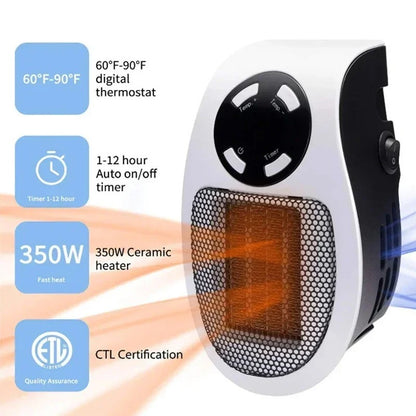Portable Electric Mini Heater Fan